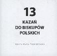 Okładka książki 13 KAZAŃ DO BISKUPÓW POLSKICH