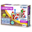 Opakowanie Klocki konstrukcyjne drewniane Lokomotywa