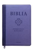 Okładka książki Biblia pierwszego Kościoła z paginatorami fiolet
