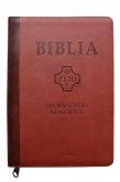 Okładka książki Biblia pierwszego Kościoła z paginatorami kasztan