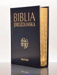 Okładka książki Biblia Jerozolimska-ekoprawa, peginatory, złocenia