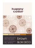 Opakowanie Blok A5/20K Deco Brown 170g HAPPY COLOR
