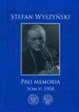 Okładka książki Pro memoria, Tom 5: 1958