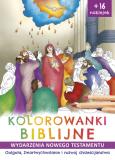 Okładka książki GOLGOTA ZMARTWYCHWSTANIE I ROZWÓJ CHRZEŚCIJAŃSTWA WYDARZENIA NOWEGO TESTAMENTU KOLOROWANKI BIBLIJNE