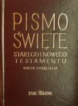 Okładka książki Biblia Tysiąclecia - skórzana, panigatory, złocona