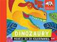 Okładka książki DINOZAURY MODELE 3D DO KOLOROWANIA