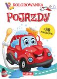 Okładka książki POJAZDY KOLOROWANKA Z NAKLEJKAMI