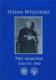Okładka książki Pro Memoria T.7 1960