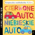 Okładka książki Książka rozkładanka.Czerwone auto, niebieskie auta