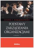 Okładka książki Podstawy zarządzania organizacjami w.2019