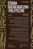 Opakowanie Studia Socjologiczno-Polityczne 1/10/2019