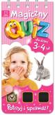 Okładka książki Magiczny quiz dla dzieci 3-4 lata Różowy