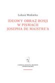 Okładka książki Ideowy obraz Rosji w pismach Josepha de Maistre'a
