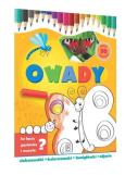 Okładka książki Owady-ciekawostki, kolorowanki, łamigłówki...