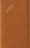 Opakowanie Terminarz 2021 Średni B6 Flex z gumką brązowy