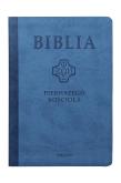 Okładka książki Biblia pierwszego Kościoła z paginat. niebieska