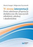 Okładka książki W stronę interpretacji