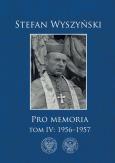 Okładka książki Pro memoria Tom 4: 1956-1957