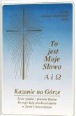 Okładka książki Kazanie na Górze. Życie zgodne z prawem Bożym...