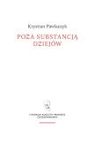 Okładka książki Poza substancją dziejów