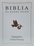 Okładka książki Biblia na każdy dzień. Chrzest złoto TW
