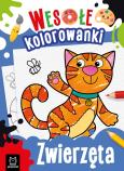 Okładka książki Zwierzęta. Wesołe kolorowanki