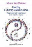 Okładka książki Harmony in Chinese economic culture The perspective of contemporary socio-economic aspects