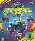 Okładka książki Monster Trucki. Album z naklejkami. Ciekawostki i wyklejanie