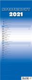 Opakowanie Kalendarz 2021 Slim notatnikowy niebieski HELMA