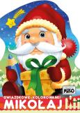 Okładka książki Gwiazdkowe kolorowanki. Mikołaj