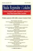 Opakowanie Studia Regionalne i lokalne 2011 specjalne