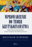 Okładka książki Wprowadzenie do teorii krytykoznawstwa
