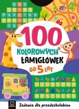 Okładka książki 100 kolorowych łamigłówek. Zadania dla przedszkolaków. Od 5 lat
