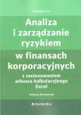 Okładka książki Analiza i zarządzanie ryzykiem w finansach.. w.3