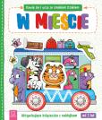 Okładka książki Bawię się i uczę ze smokiem Dżokiem. W mieście. Aktywizująca książeczka z naklejkami od 3 lat