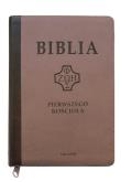 Okładka książki Biblia pierwszego Kościoła beż z paginatorami