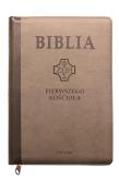 Okładka książki Biblia pierwszego Kościoła brązowa z paginatorami