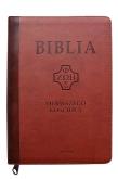 Okładka książki Biblia pierwszego Kościoła kasztanowa paginatory