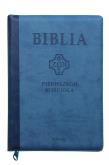 Okładka książki Biblia pierwszego Kościoła niebieska paginatory
