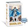 Okładka książki Biblia w komiksie. Boża historia od początku po...