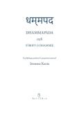 Okładka książki Dhammapada czyli Strofy o Dhammie
