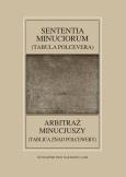 Opakowanie Fontes Historiae Antiquae LIII Sententia Minuciorum czyli Tabula Polcevera