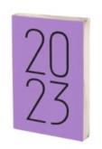 Okładka książki Kalendarz 2023 Art A5 fioletowy DNS ANTRA