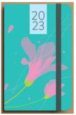 Okładka książki Kalendarz 2023 Kwiat B6 turkusowy DNS ANTRA
