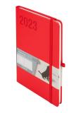 Okładka książki Kalendarz 2023 Minimalizm A5 czerwony TNS ANTRA