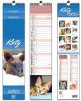 Opakowanie Kalendarz 2023 paskowy 13 planszowy Koty