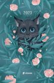 Okładka książki Kalendarz 2023 tygodniowy Słynne koty