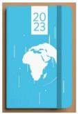 Okładka książki Kalendarz 2023 Ziemia B6 niebieski DNS ANTRA