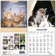 Opakowanie Kalendarz 2024 dla dzieci 16x32 13 plansz Kociaki