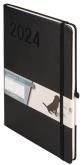 Okładka książki Kalendarz 2024 Minimalizm B5 czarny TNS